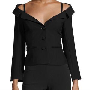 CINQ À SEPT Angelina Off-The-Shoulder Blazer Jacket size 6